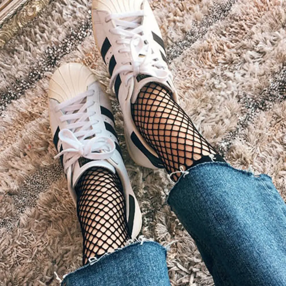 Новинка европейские модные черные сексуальные сетчатые носки 1 пара