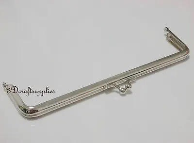 Металлическая рамка для кошелька клей на застежке никель 7 дюймов X 2 дюйма B30|purse