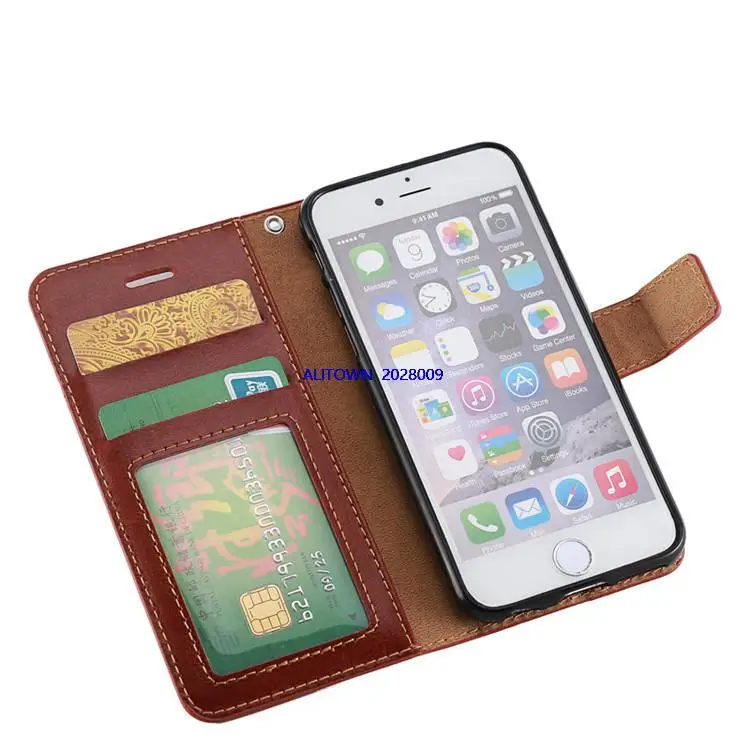 Чехол для Photo Frame 3 Кредитные Карты Слоты Книга Стиль кожаный с Подставкой чехол