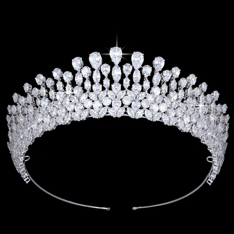Tiaras And Crowns Hair Jewelry Vintage Simple Water Droplets Shape Design Elegant BC5092 Women Wedding Party Accesorios Mujer