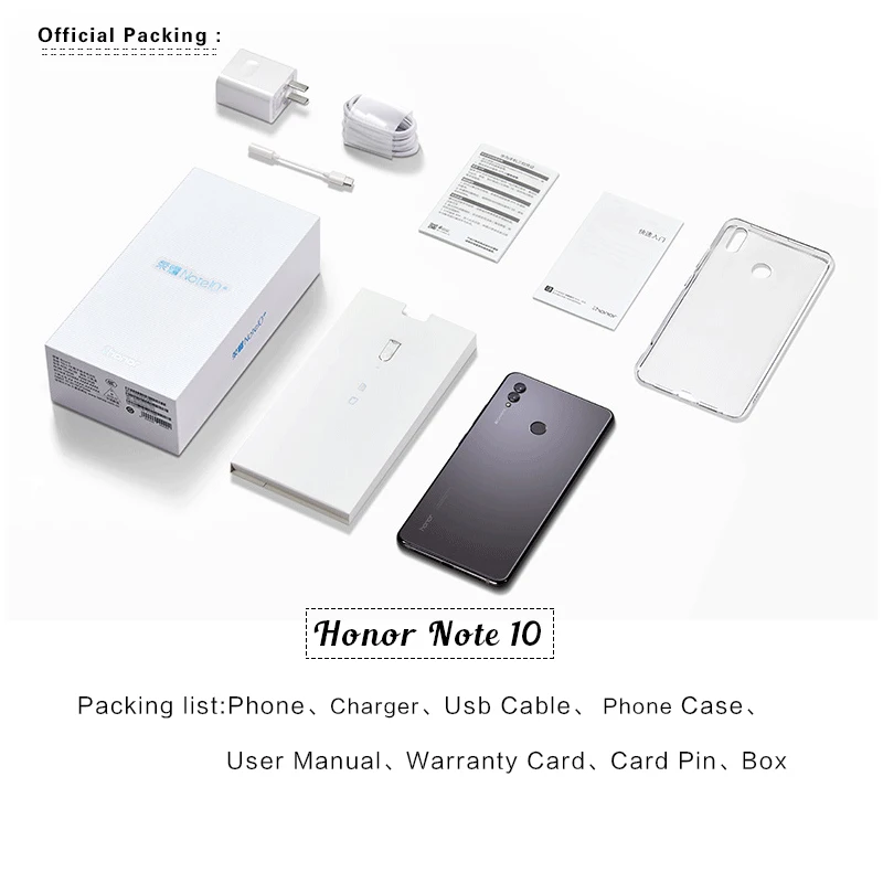 HONOR Note 10, игровой смартфон, 6,95 дюймов, Kirin 970, четыре ядра, 5000 мАч, аккумулятор, Android 8,0, отпечаток пальца, 24мп, NFC