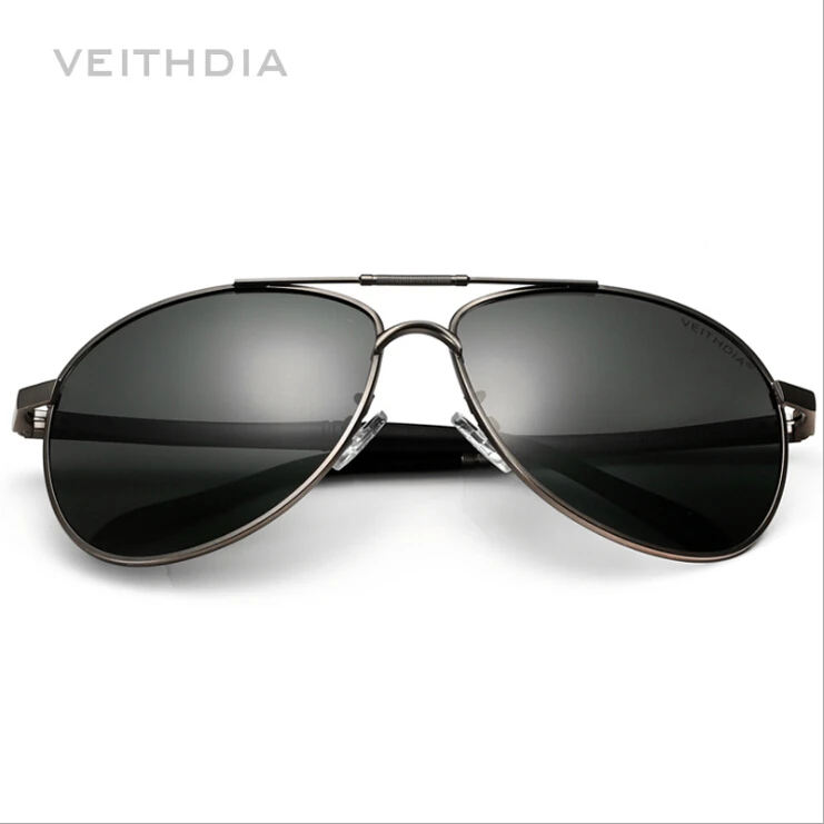 Мужские солнцезащитные очки VEITHDIA зеркальные с поляризационными стеклами для
