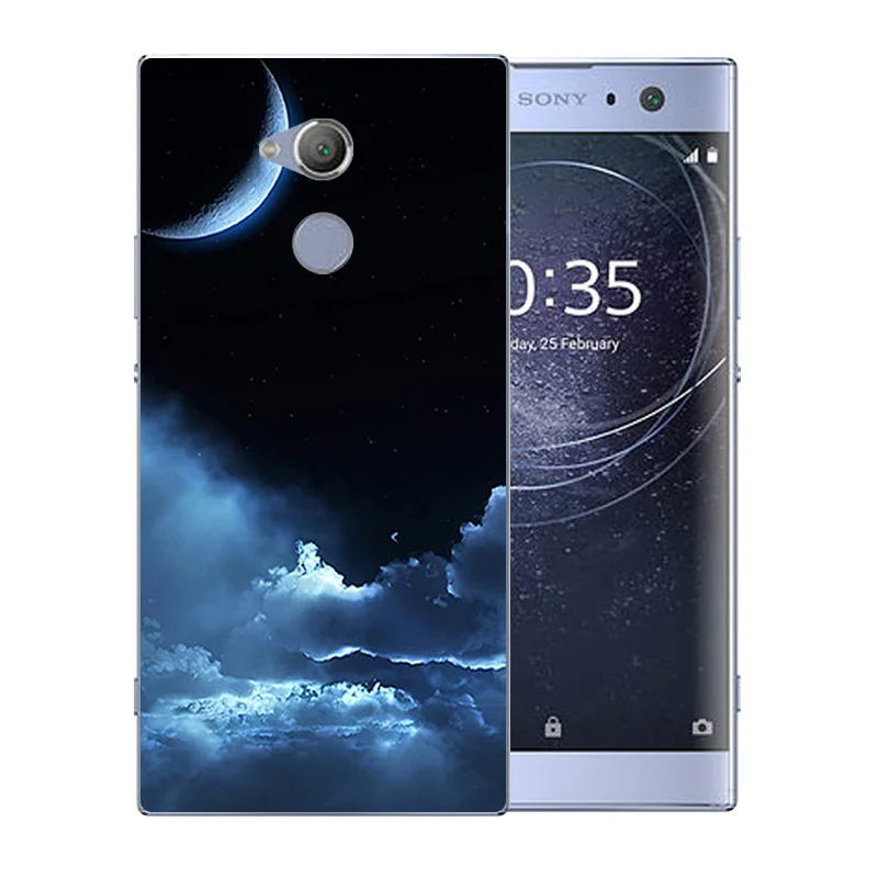 6 0 дюйма для Sony Xperia XA2 Ультра чехол телефона прозрачный силиконовый с узором