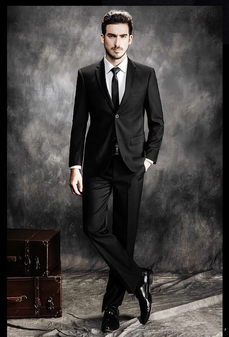 Дешевые и красивые смокинги с двумя кнопками для мужчин жениха на свадьбу