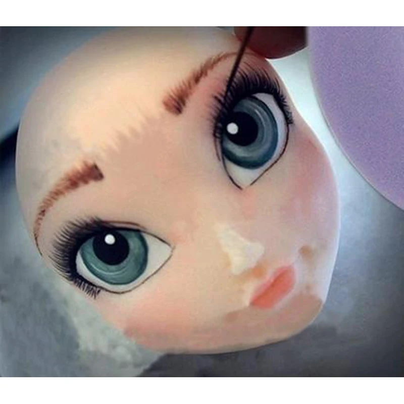 1 шт. силиконовая форма для торта в форме головы Эльзы 3d принцессы помадки