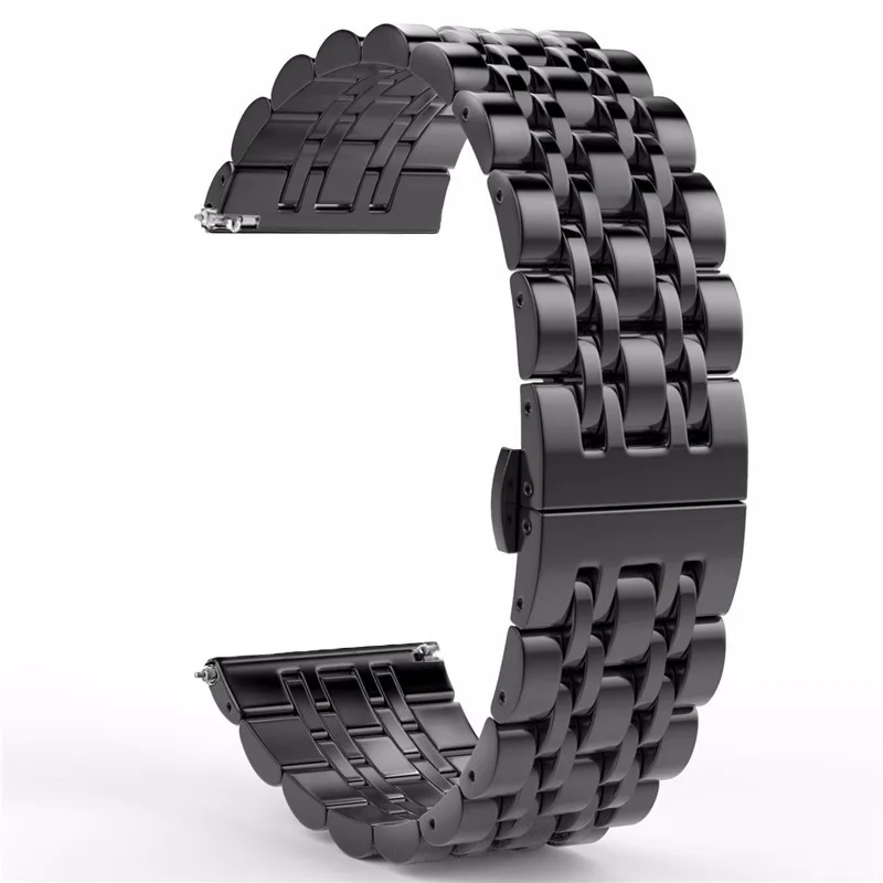 Для Samsung Galaxy Watch 42 мм 46 мм/Active 40 браслет из нержавеющей стали 20 22 для Gear S3/S2