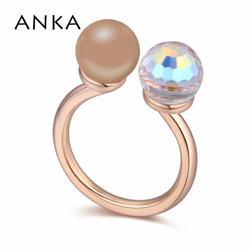 2020 Специальное предложение искусственный жемчуг с круглым кристаллом кольцо