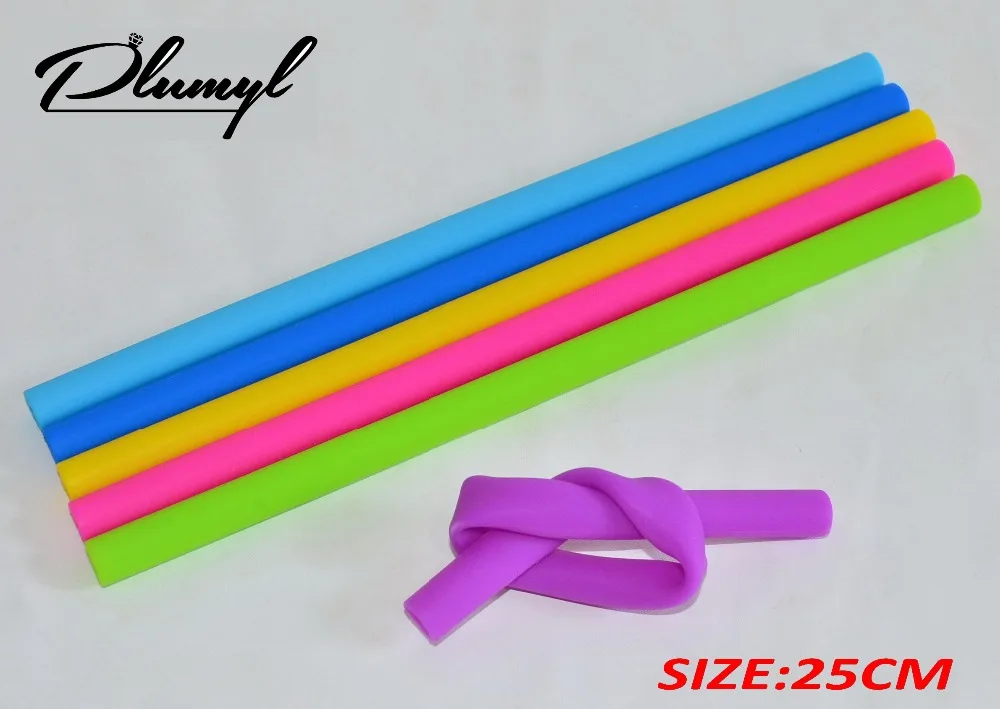 FDA 25CM Reusable Silicone Drinking Straws for Home Party Bar Accessories 10 Inch Long Flexible Replacement | Дом и сад