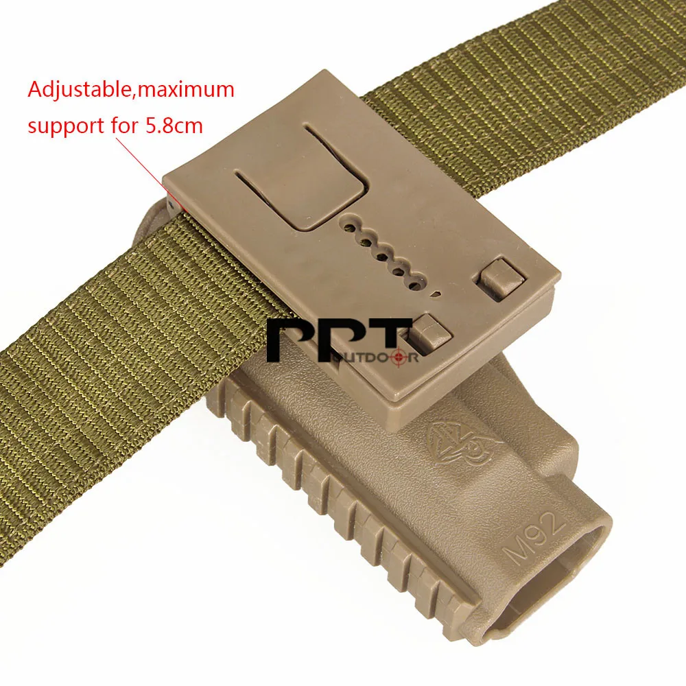 Черный светло коричневый зеленый кобура для Glock 17 22 23 19 M92 P226 1911 с Picatinny Rail Военный
