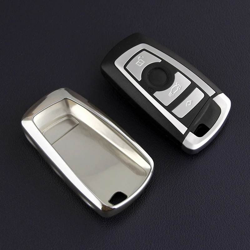 Car Silver TPU Remote Key Case Cover Protective Part For BMW 6 Series 2012-2017 | Автомобили и мотоциклы