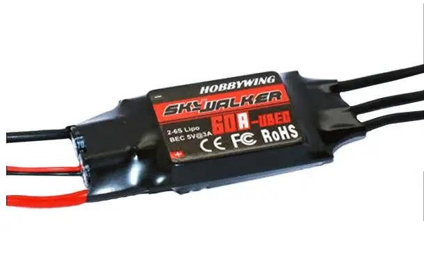 100% Оригинальный HOBBYWING SKYWALKER Brushless ESC:80A 60A 50A 40A 20A 15A 12A 6A для радиоуправляемых