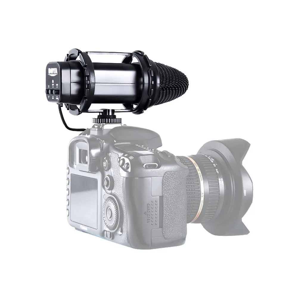 BOYA by-v02 внешний стерео компактный конденсаторный микрофон для Canon Nikon Sony