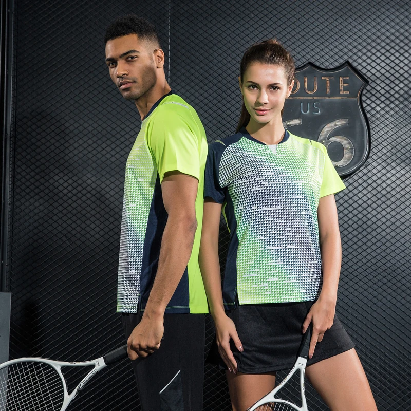 Дышащая быстросохнущая Женская/Мужская одежда для бадминтона тенниса