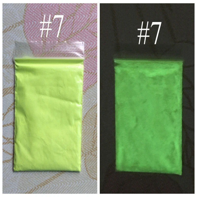 Белый светящийся зеленый светильник ящийся порошок фосфористый пигмент 100