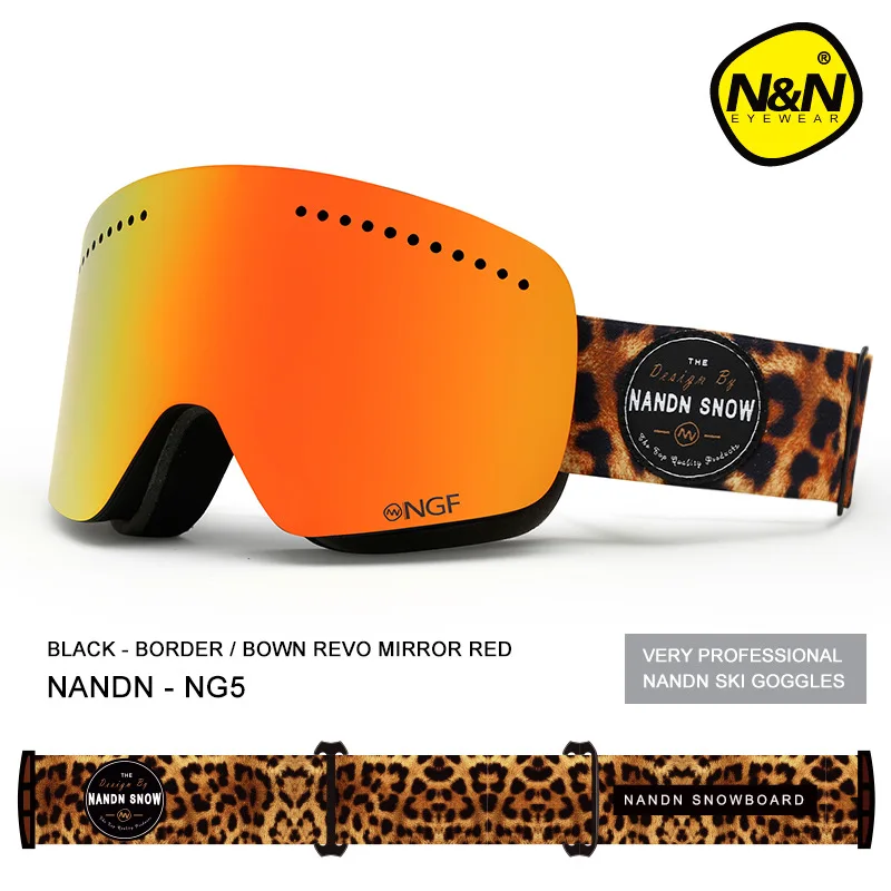 NANDN лыжные очки двойные UV400 Анти-туман большие Лыжные маски очки для мужчин и женщин Снег Сноубординг очки многофункциональные лыжные очки