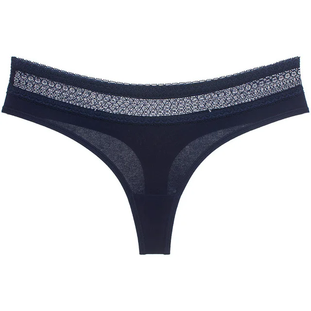 Navy Blue 1 VDOGRIR, бесшовные, для женщин, Contton, стринги, женские трусики, нижнее белье, женское нижнее белье, сексуальные трусы, женское нижнее белье, с буквенным принтом, Танга - Цвет: Navy Blue 1