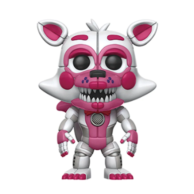 Funtime Foxy 10 шт. Five Nights At Freddy's Toys ПВХ Фигурки FNAF Бонни и Чика Фокси Funtime Фредди фазмедведь кукла кошмар медведь куклы - Цвет: Funtime Foxy