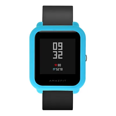 Мягкий ТПУ защитный силиконовый чехол для Huami Amazfit Bip Youth Watch SmartWatch Watachband Спортивные товары аксессуары - Цвет: Sky Blue