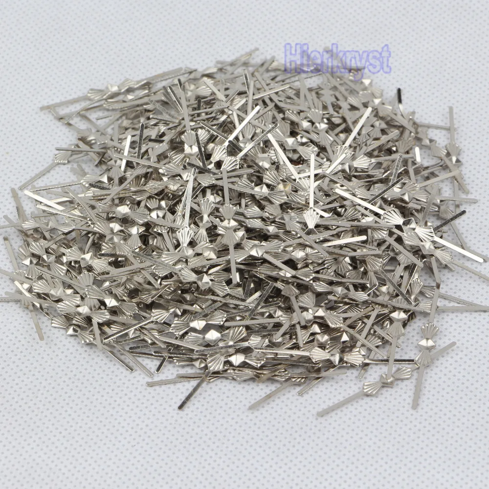 100 шт. серебристые шпильки с бантом коннекторы кристаллическая призма детали для