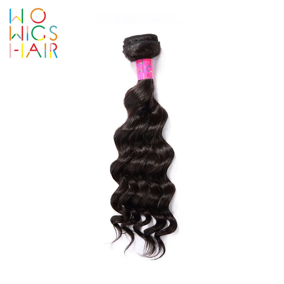 WoWigs волосы глубокая волна Малазийские Волосы Remy 100% человеческие ткачество 1/3/4 шт