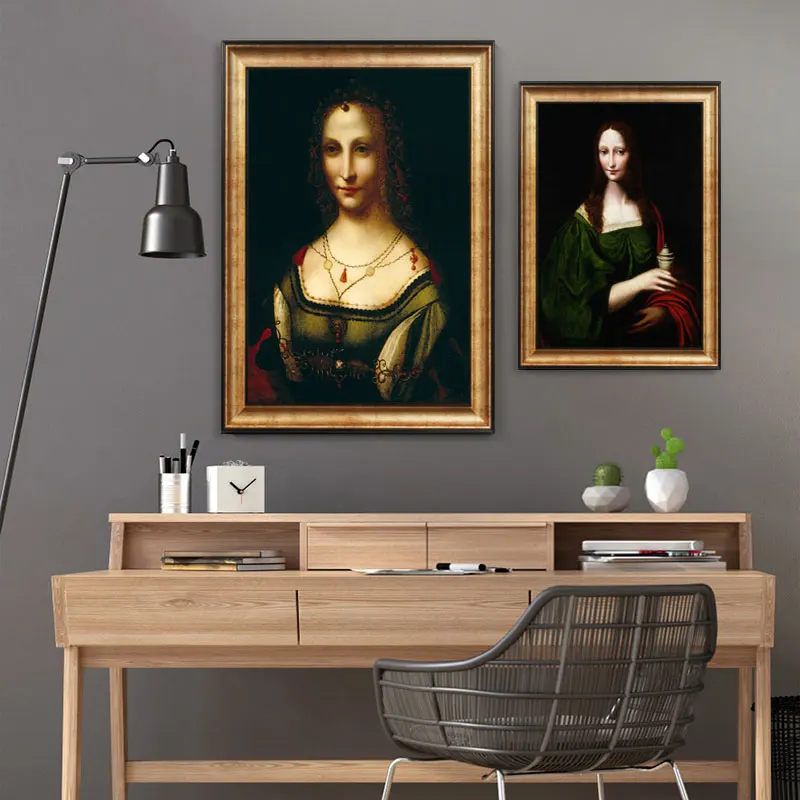 Классическая картина маслом Leonardo Da Vinci The Mona Lisa Smile холст с принтом постеры