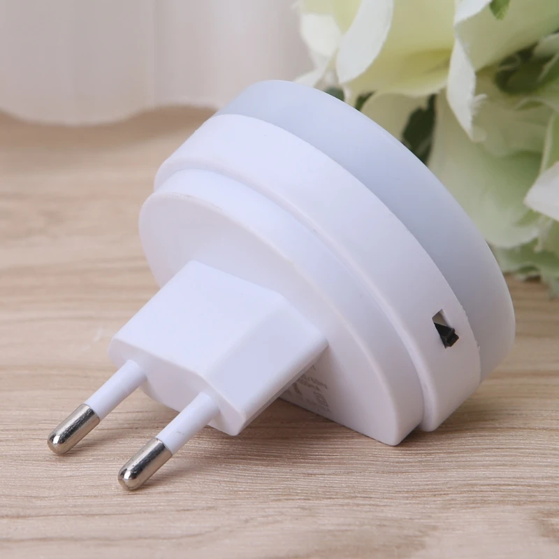 Светодиодный Ночной светильник с двойной usb зарядное Зарядное устройство вилка