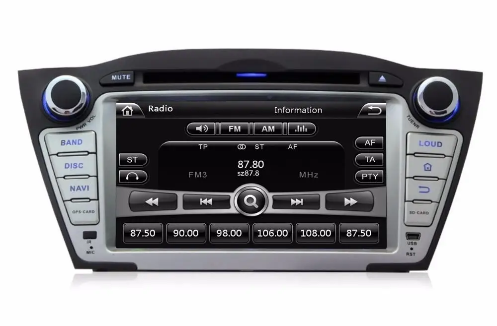 " автомобильный dvd-плеер с gps(ОПТ), аудио Радио стерео, USB, BT/tv, Автомобильный мультимедийный головной убор для HYUNDAI TUCSON IX35 2009 2010 2011 2012