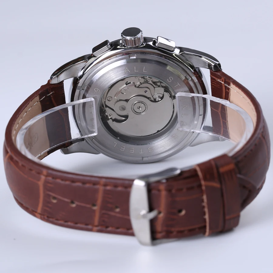 Часы наручные Forsining Мужские механические брендовые Роскошные автоматические с