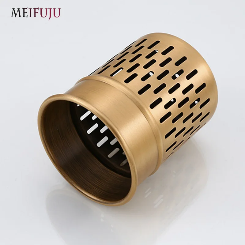 meifuju antique hair dryer comb rack holder bathroom storage organizer commodity shelf bathroom accessories with cup black free global shipping