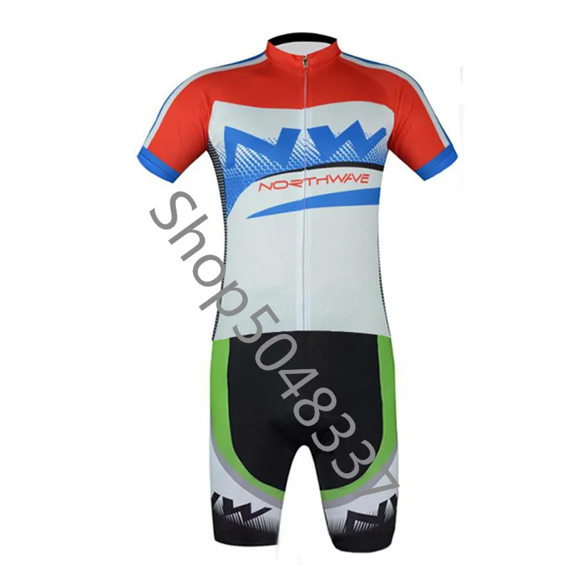18 NW триатлон костюм для велоспорта Skinsuit Быстросохнущий короткий рукав Велоспорт Джерси Мужская велосипедная Одежда Майо ciclismo hombre - Цвет: 18