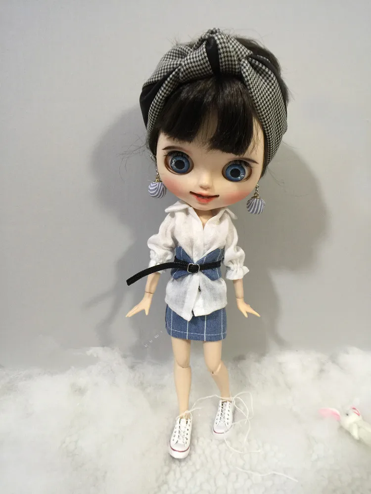 Бесплатная доставка Blyth кукольные одежда 1/6 bjd куклы аксессуары для волос ручной