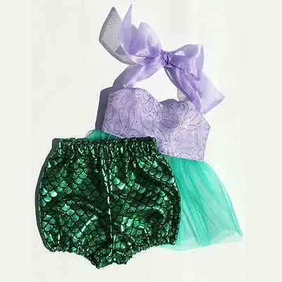 Летняя одежда для маленьких девочек эксклюзивная Детские наряды русалки на