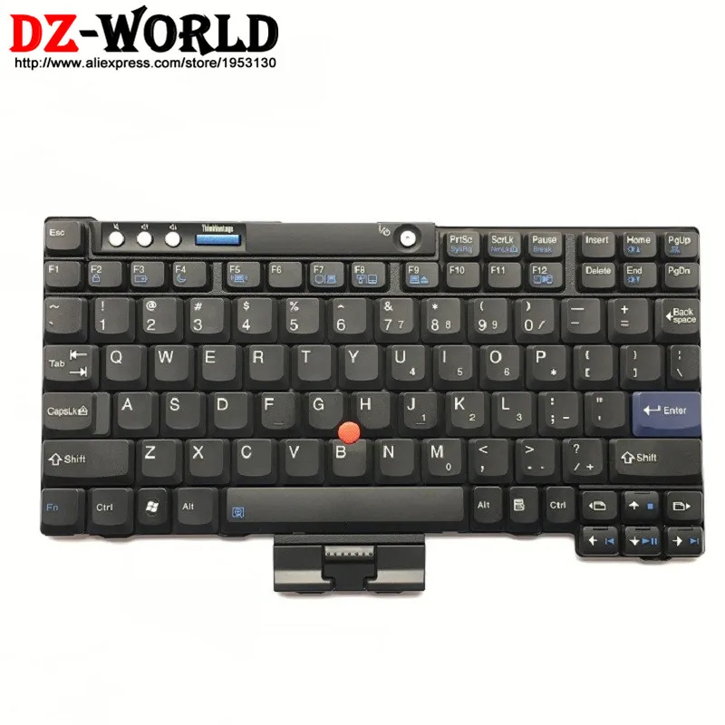 Новая Оригинальная английская клавиатура для Lenovo Thinkpad X60 X60S X60T X61 X61S X61T Teclado 42T3467