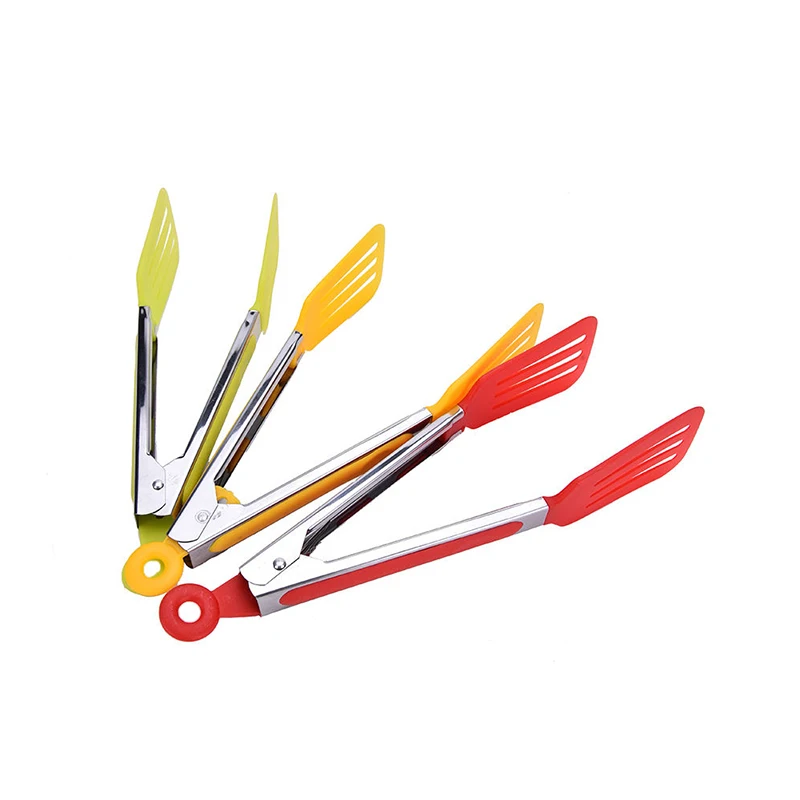 Пищевые Щипцы для барбекю антипригарные щипцы пиццы хлеба стейка стальные