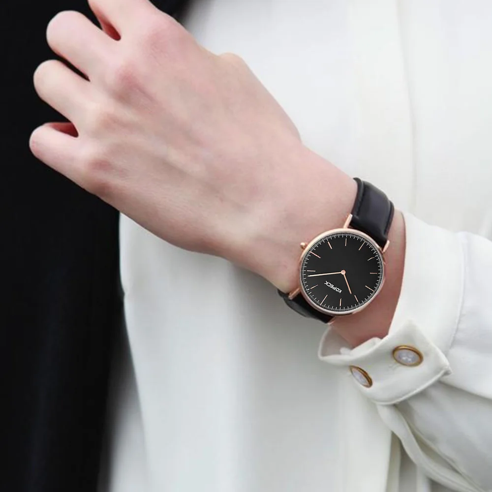 Женские кварцевые часы с ремешком kopek повседневные в подарок|mujer reloj|mujer casualmujer dress |