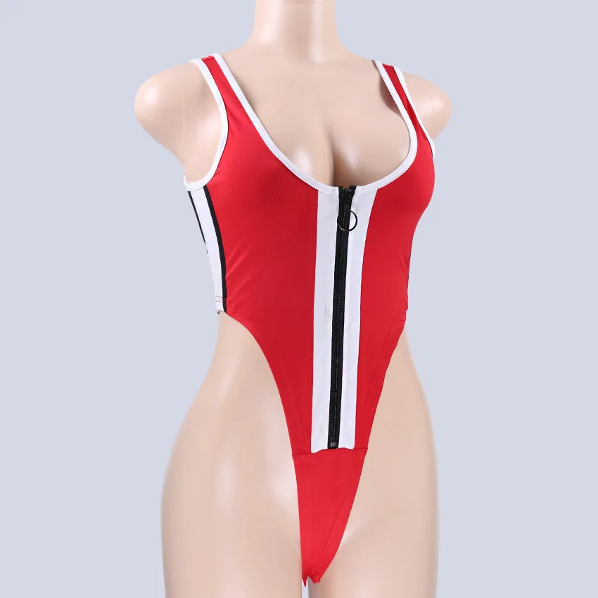 Женский сплошной купальник с высоким перекрестным низом стринги цельные костюмы