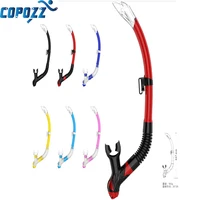copozz professional dry snorkel diving tube air tube pu tube liquid silicone scuba diving equipment hunting snorkel for adult
