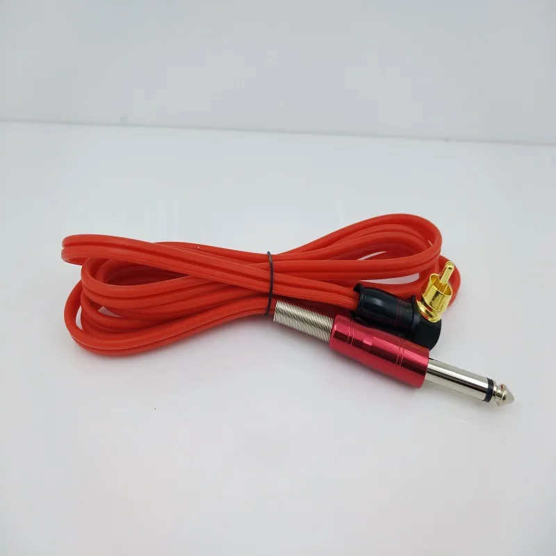 Высококачественный новый шнур с зажимом для татуировки RCA мягкий силиконовый