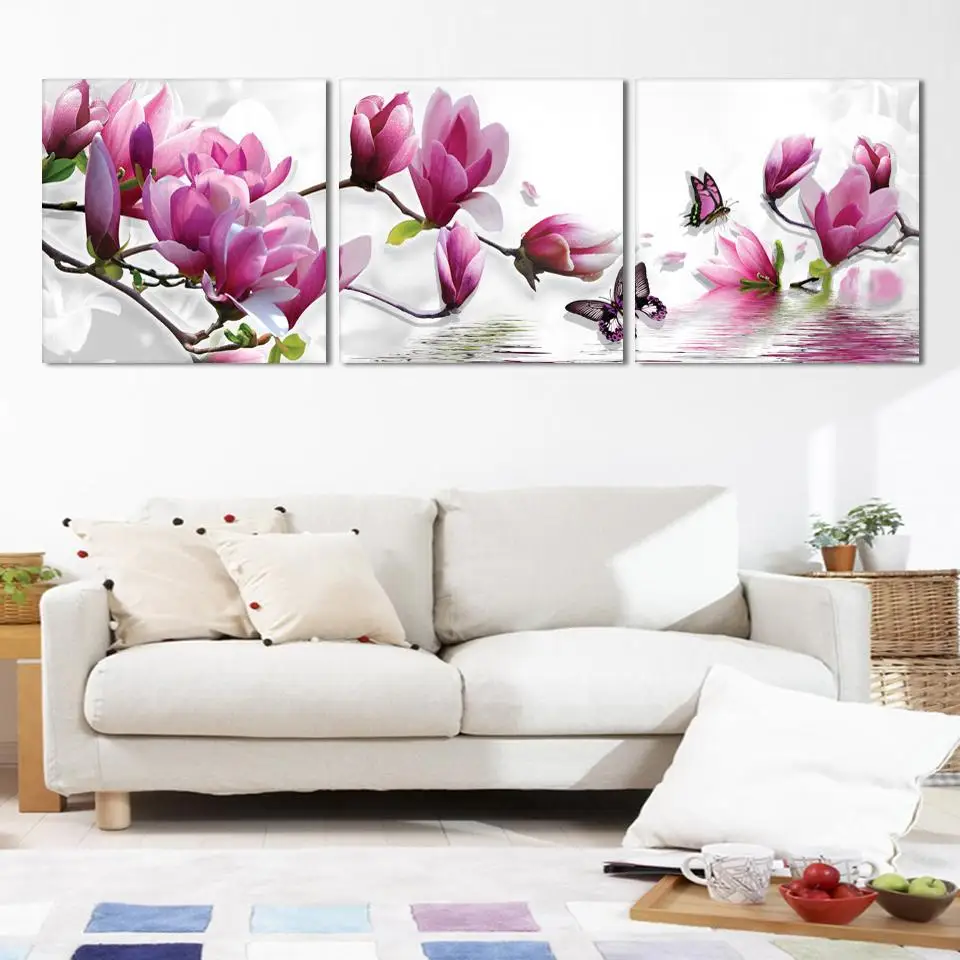 The frameless Pictures Painting On Canvas Unique Gifts Home Decoration printed painting 3 panels | Дом и сад