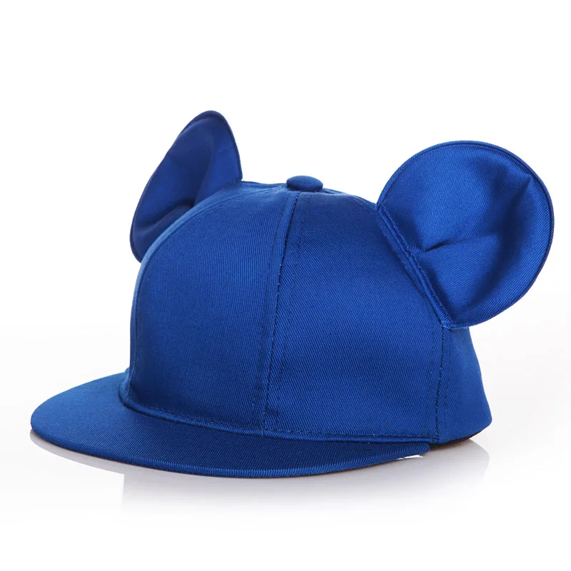 Однотонная коллекция 2016 года шапка с большими ушками детская унисекс для