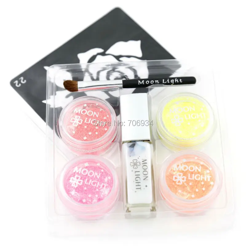 Флуоресцентные Блестящие Татуировки полный набор Временные татуировки 1 4