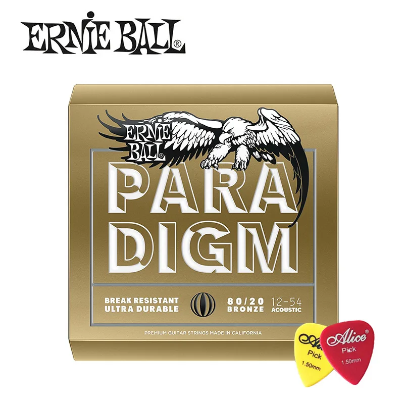 Струны для гитары Ernie Ball 2086 2078 2088 из фосфорной бронзы/80/20 набор струн акустической