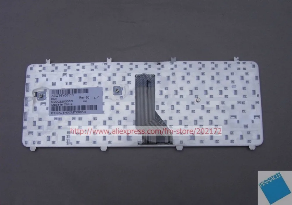 Серебряная клавиатура для ноутбука 488590-AD1 AEQT6Y00110 HP Pavilion DV5 series (Корея) 100%