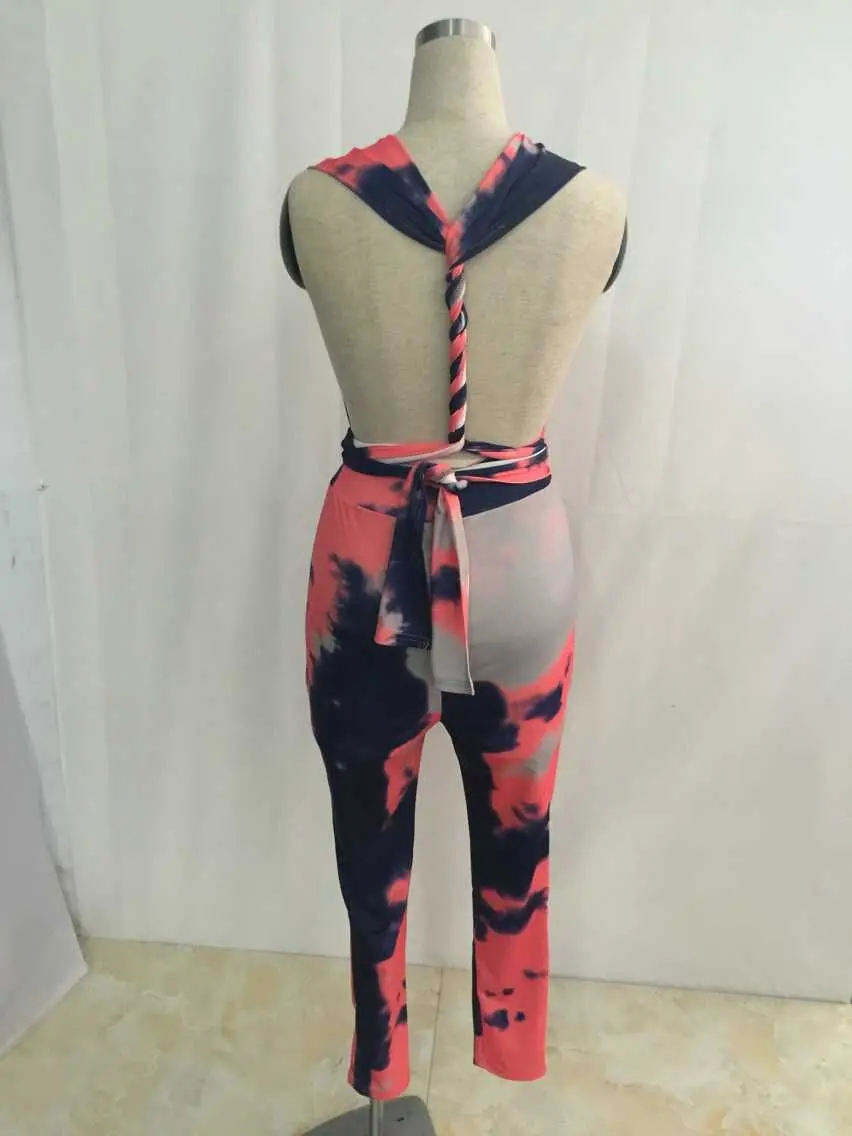 Sexy глубокий v шеи спинки женщины бинты комбинезон 2016 топ мода slim bodycon длинный
