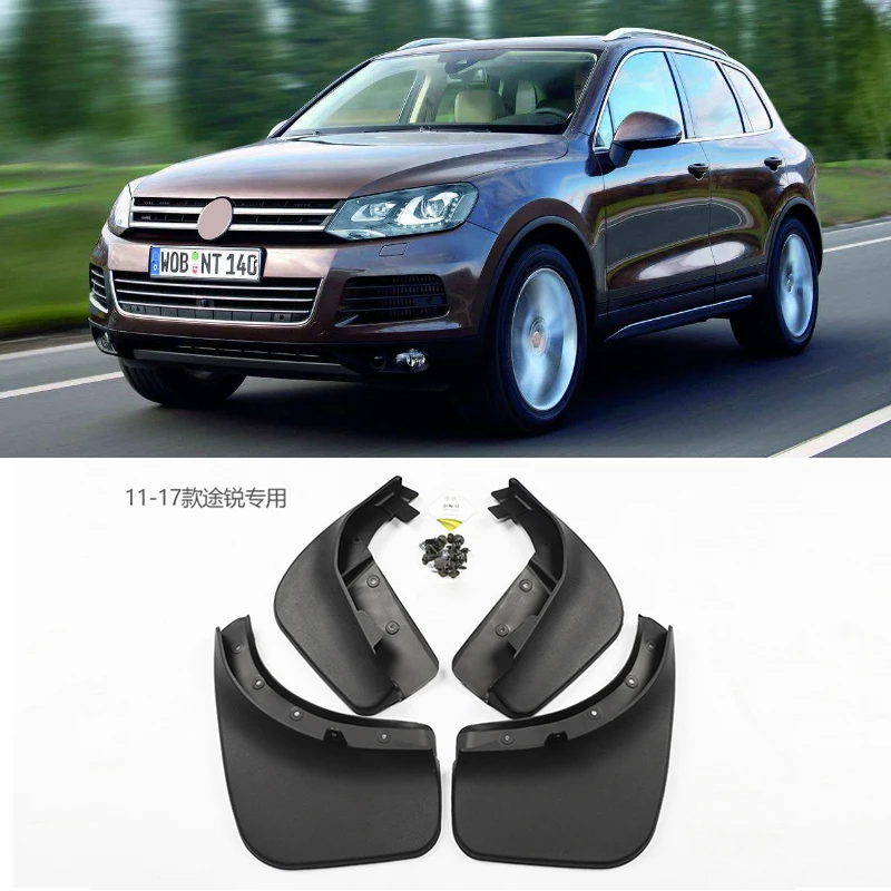 Набор из 4 колесных брызговиков для VW Touareg 2011- Volkswagen брызговик крыло брызговик автомобильный Стайлинг