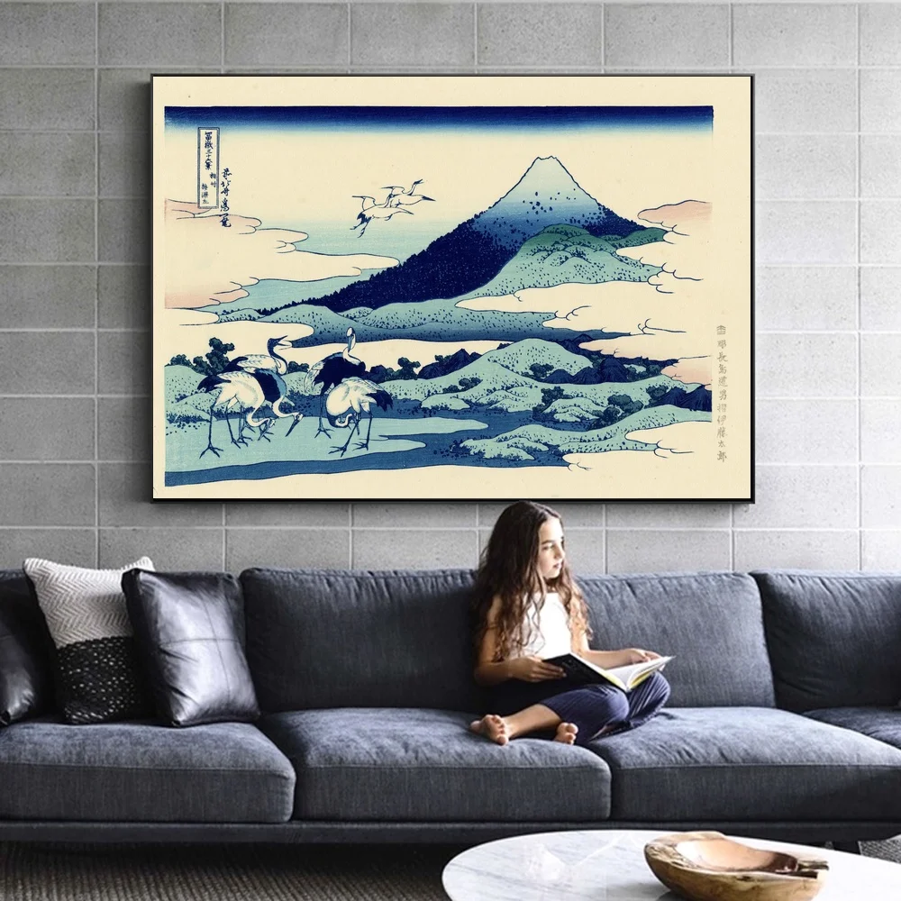 Знаменитые классические японские постеры Ukiyoe женская сексуальная девушка