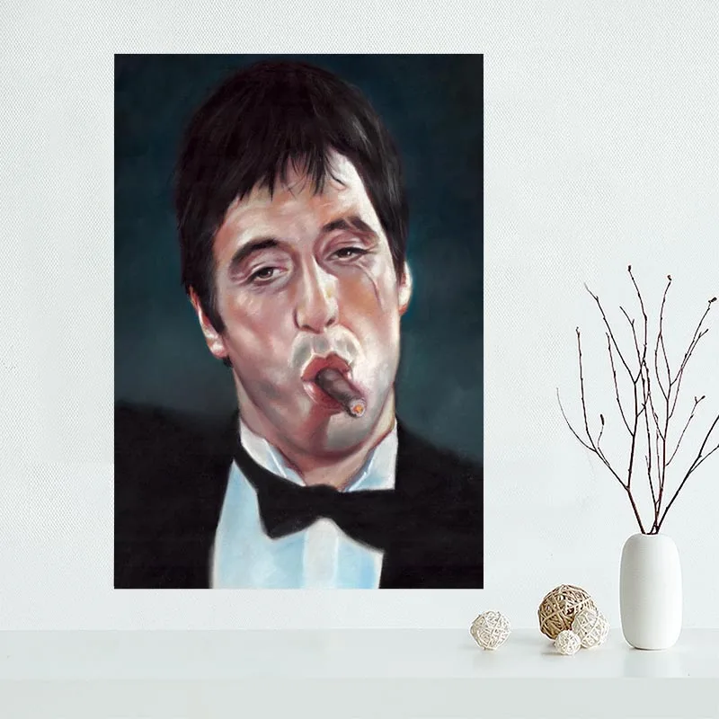 Горячая Распродажа на заказ Canvas Poster Tony Монтана домашний декор постер с принтом