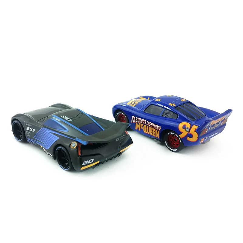 Disney Pixar Cars 3 сказочные Молния Маккуин и Джексон Storm 1:55 литья под давлением Металл