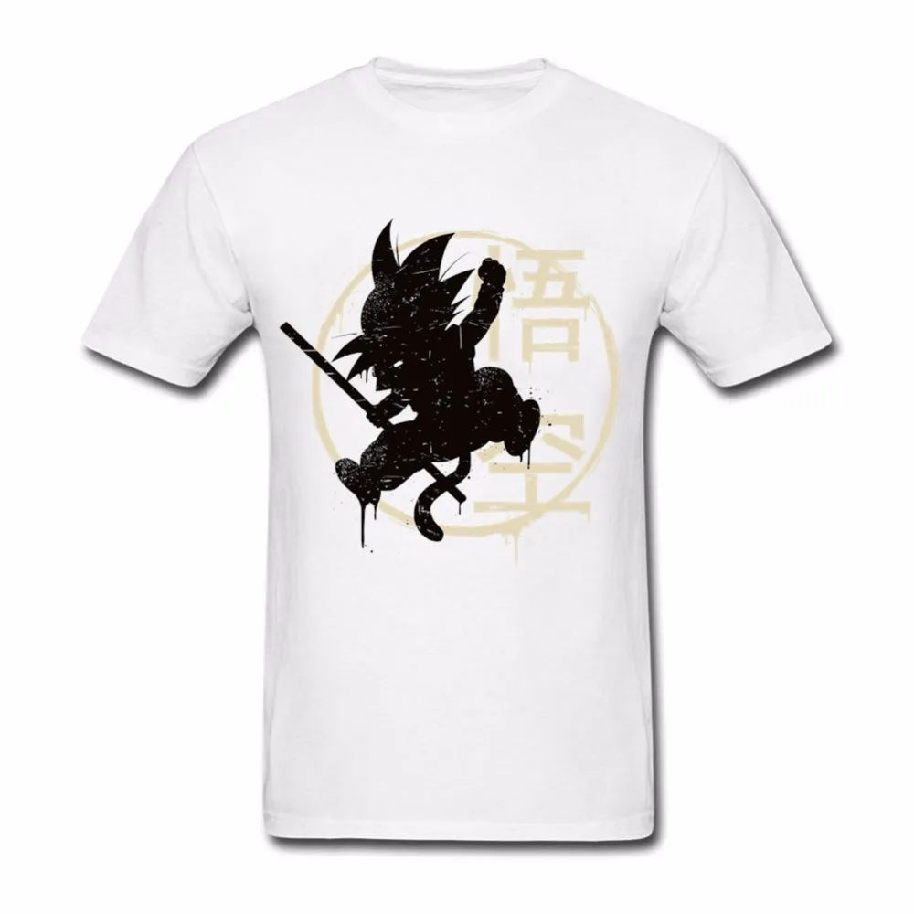 Pop Goku Jump Top Tee Teenage Pre-Cotton Shirts Online Designer Round Collar Mens Tshirt | Мужская одежда