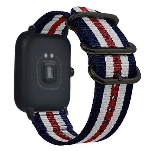 Eastar 20 мм цветной ремешок для samsung gear sport s2 классический для amazfit bip galaxy watch 42 мм активный для huawei watch 2 - Цвет ремешка: BWRWB